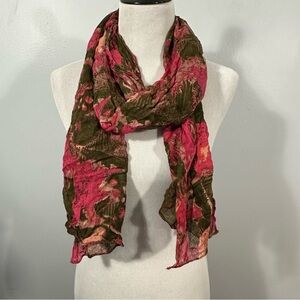 Vivante Pink and Green Scarf